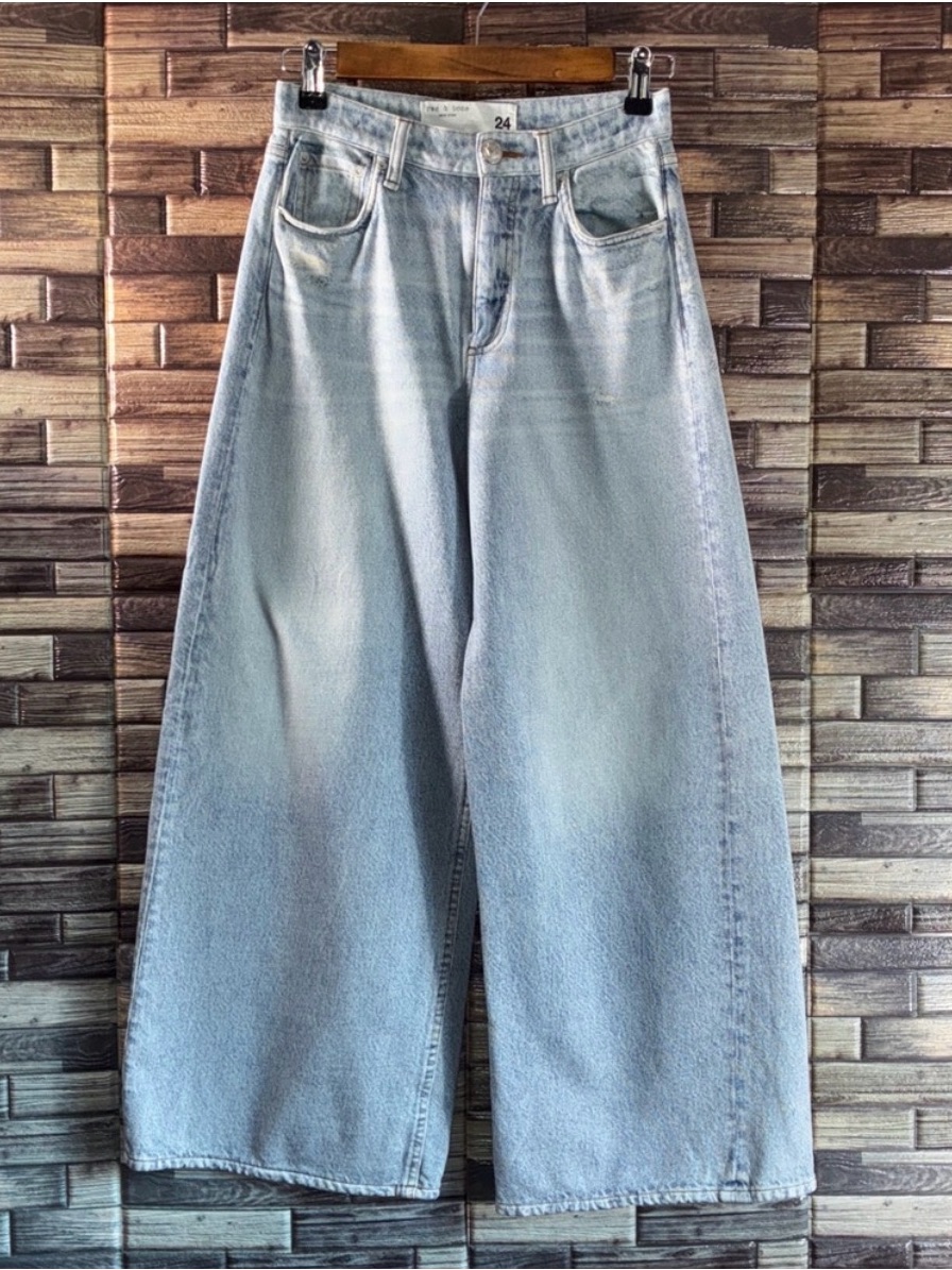 Rag N Bone Sofie Wide Leg Sweatpant Jeans
